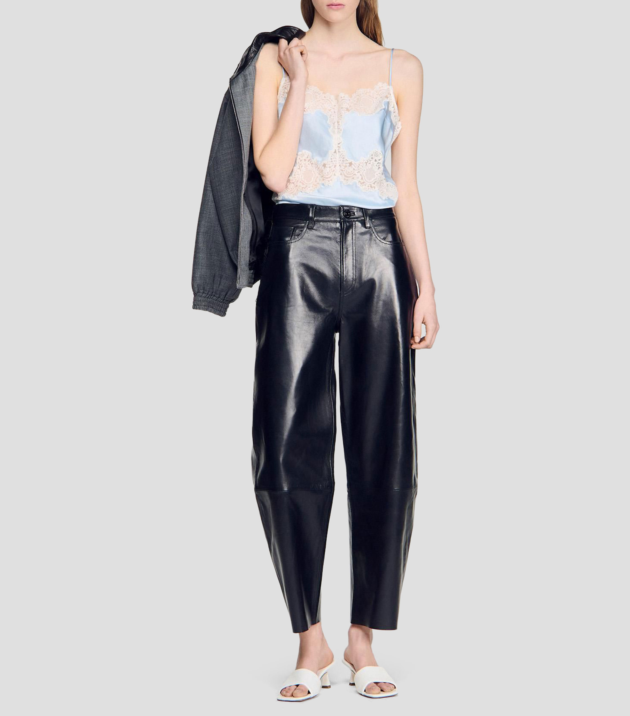 Blusa liso sin mangas Mujer